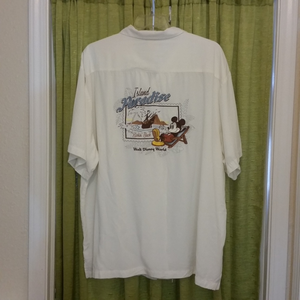 Disney Parks Mickey in Paradise Embroidered Shirt